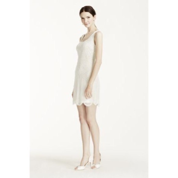 Short Wedding Dress / Bridal Rehearsal Party Dress - Picture 3 of 8